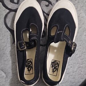 Vans Black Canvas Mary Jane Shoes